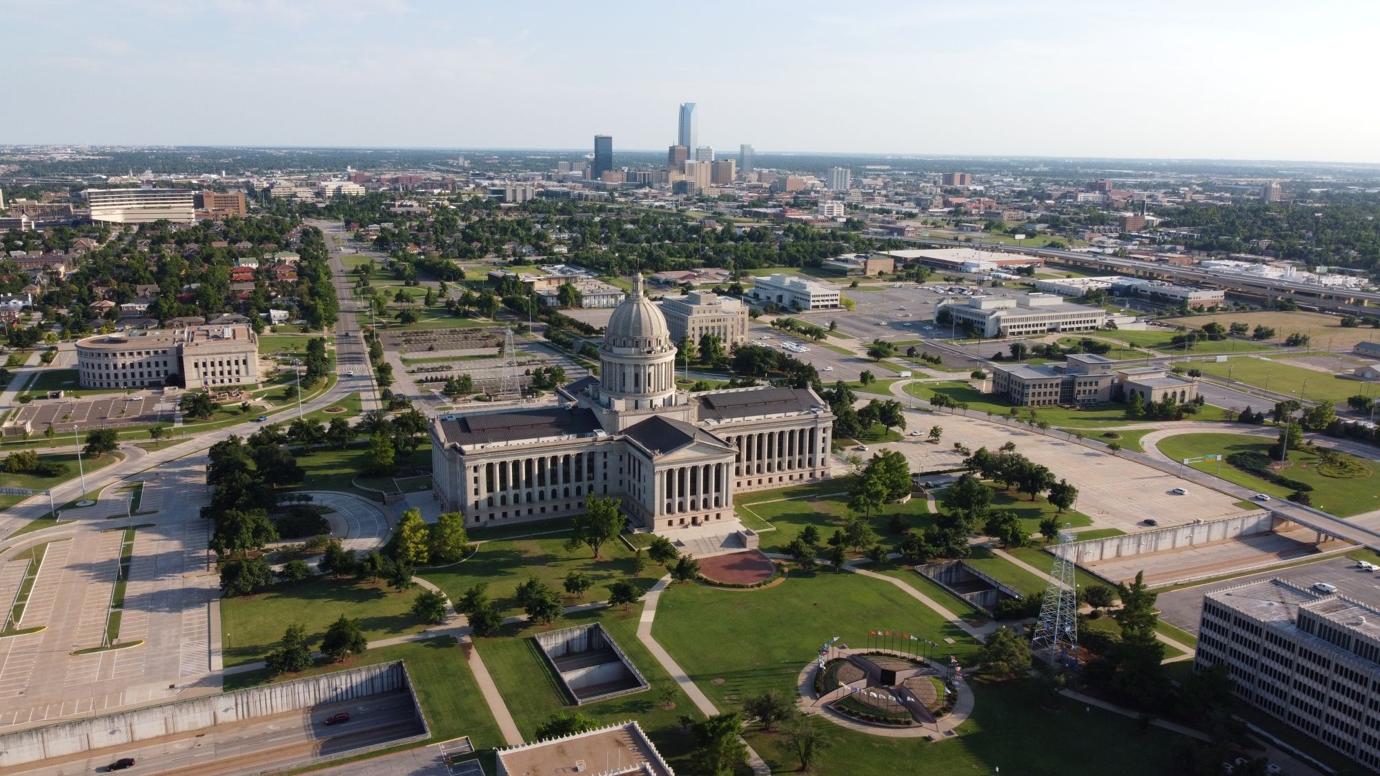 About On Target Home Inspections. Aerial view of Oklahoma City